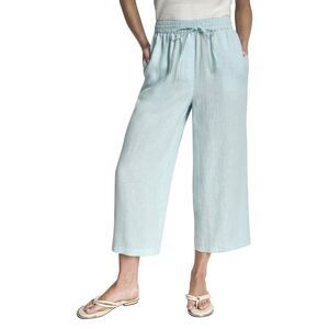 Dkny Womens  Pull On Straight Leg Linen Pant